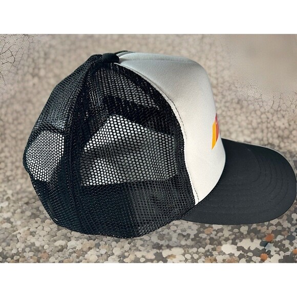 TRD Toyota Racing OTTO Black/White Mesh Trucker Style SnapBack Hat Cap - Picture 2 of 4